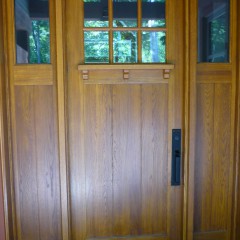 Porte d'entrée de style rustique
