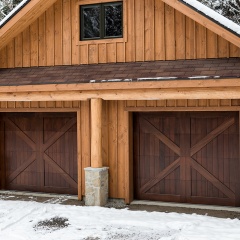 Porte De Garage En Bois Menuiserie De Lestrie