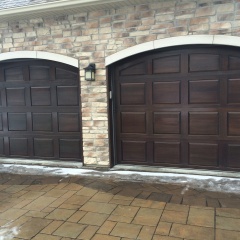 porte garage classique avec arc