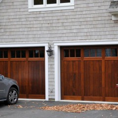 Porte de garage de style rustique