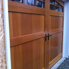 Porte de garage de style rustique