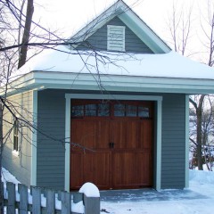 Porte de garage de style rustique