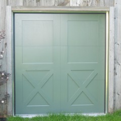 Porte de garage de style rustique