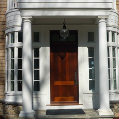 Porte d'entrée de style rustique