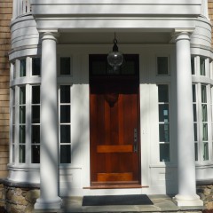 Porte d'entrée de style rustique